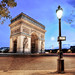 Rond point de l'Arc de Triomphe à Paris